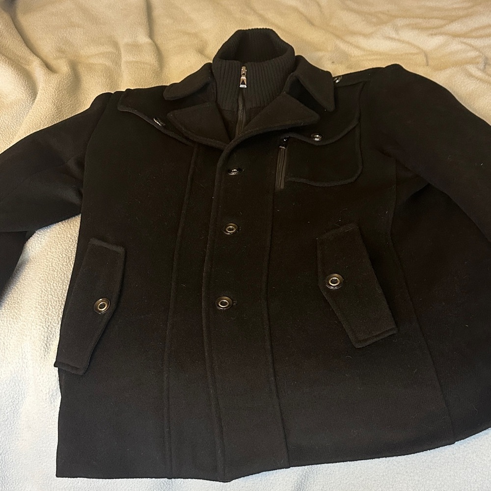 Men's Black Wool Jacket